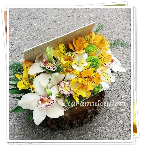 Carte decorativa cu flori.0432